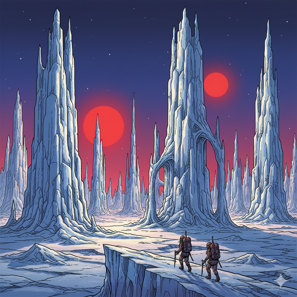 Ilustración de lugares en Polifrey